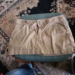 Super Short Corduroy Skirt