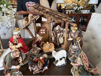 Large Nativity set