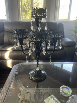 Decorative Black Candelabra