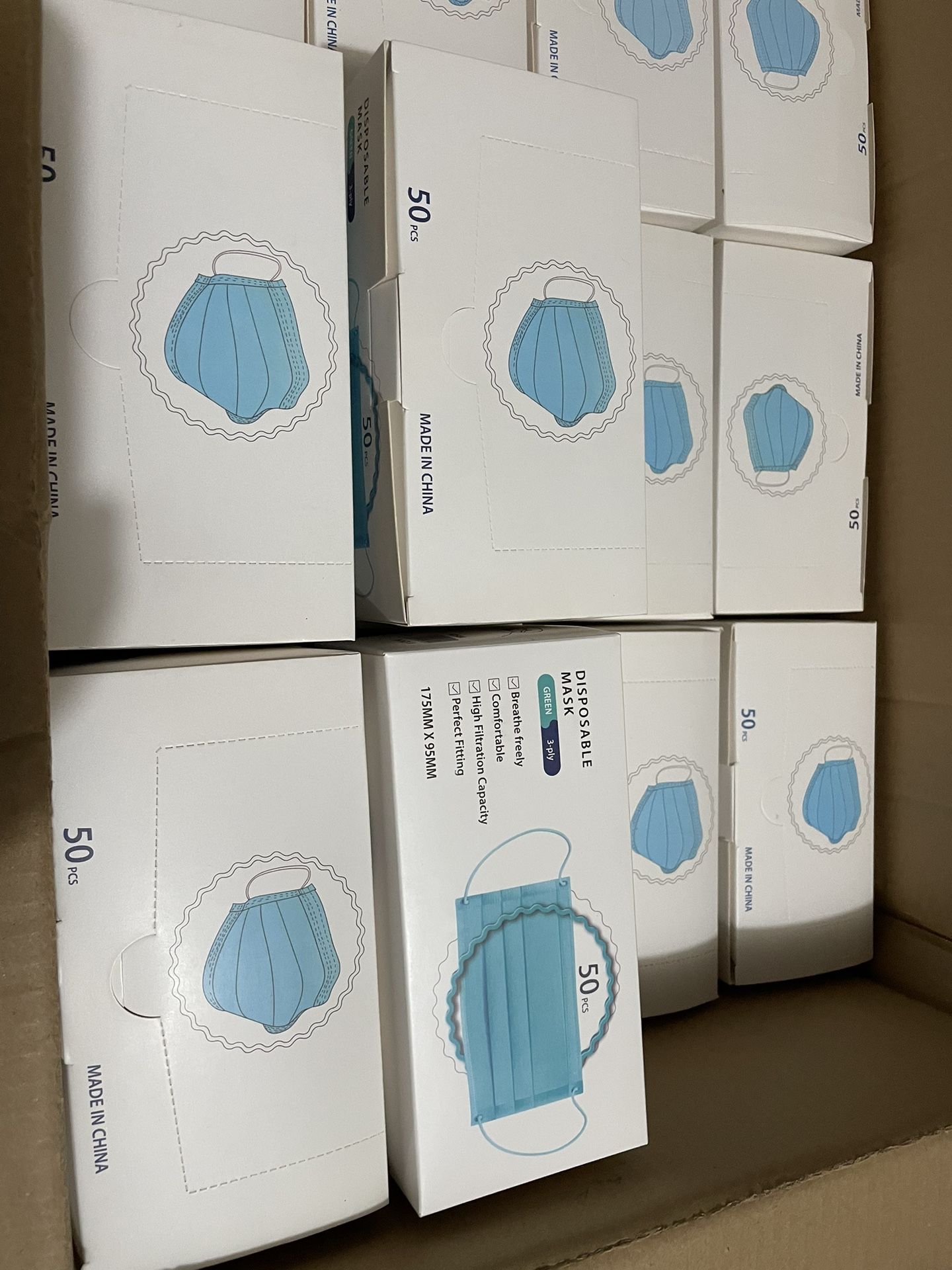 Disposable Face Masks/50 Per Box