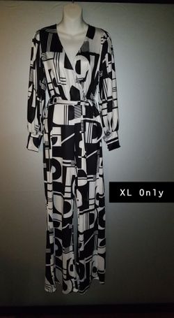 ** Black/White Jumpsuit**