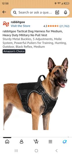 rabbitgoo Tactical Dog Harness for Medium