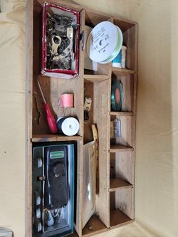 Vintage Sewing Kit Includes Button Maker