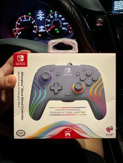 PDP Afterglow™ Wave Wired Controller with LED RGB for Nintendo Switch™™, Grey