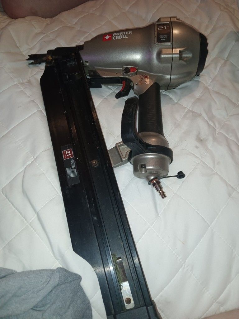 21-in Round Head Nail Pneumatic Nailer Porter Cable