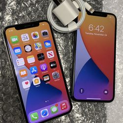 Factory unlocked apple iphone X 64 gb, store warranty! $300 each 
