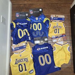 Rams & Lakers Doggy Jerseys . $15 New . In El Segundo 