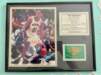Tim Duncan, Rookie Season, Framed collectible plaque