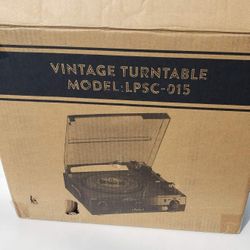 Record Player Turntable With Bluetooth And Speakers - New 