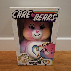 🌈 New Care Bears Togetherness Bear Exclusive Plush 14″ Rainbow Heart *Pick-up In Great Bridge*