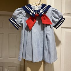 Vintage blue sailor dress