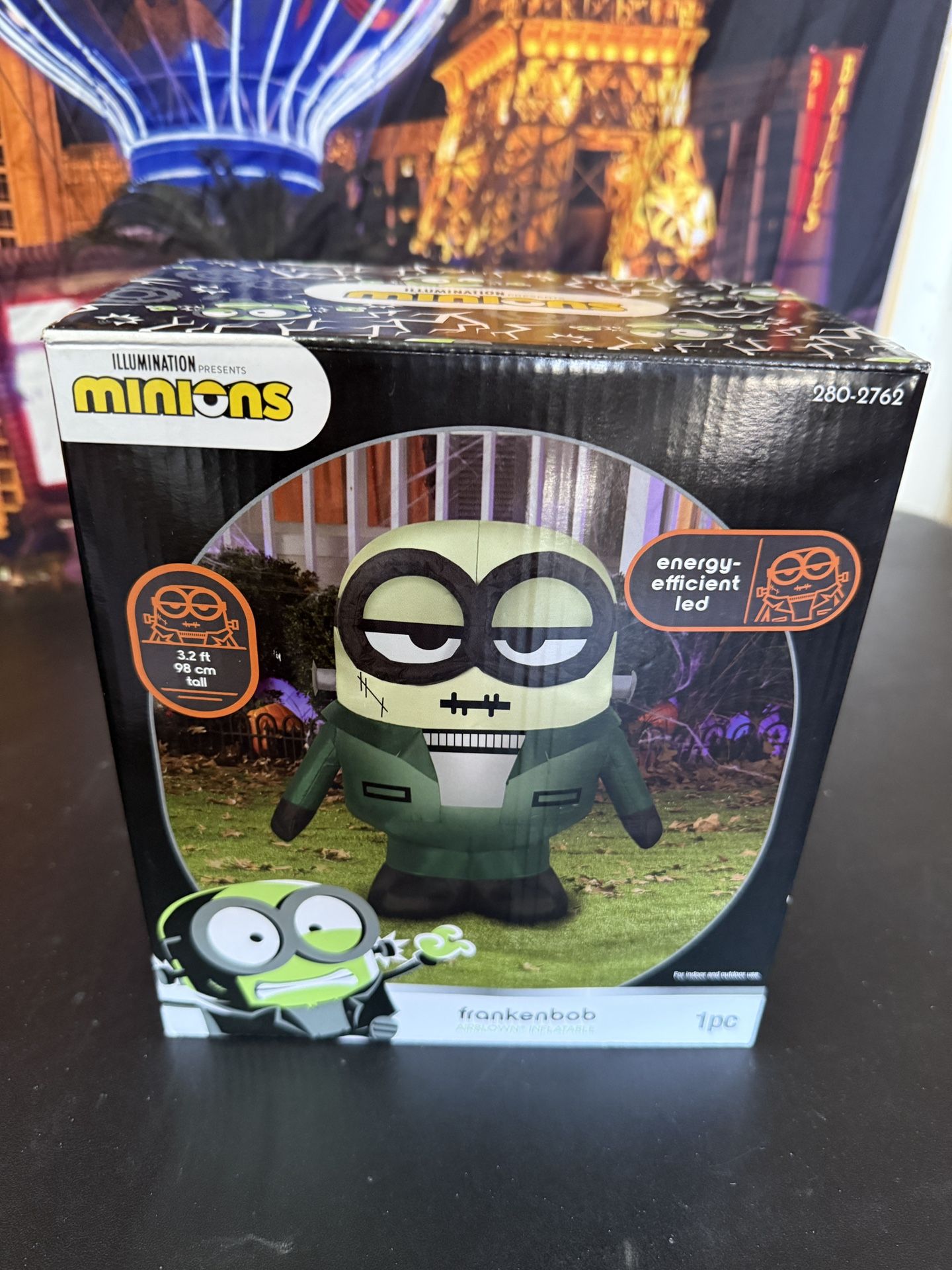 Illumination Halloween Minions Yard Inflatable - Frankenbob - 3.2ft - Gemmy