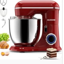 3 colors Ailessom Stand Mixer,6.5-QT 660W 10-Speed Tilt-Head Food Mixer, Kitchen Electric Mixer with Bowl, Dough Hook, Beater, Whisk for Most Home Coo