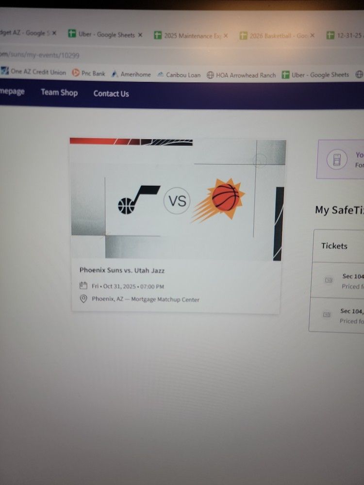 Phoenix Suns Vs Utah Jazz