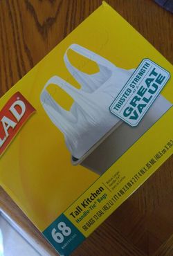 Glad 68 tall kitchen trashbags