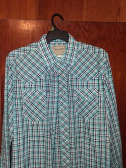 Wrangler Large men western shirt