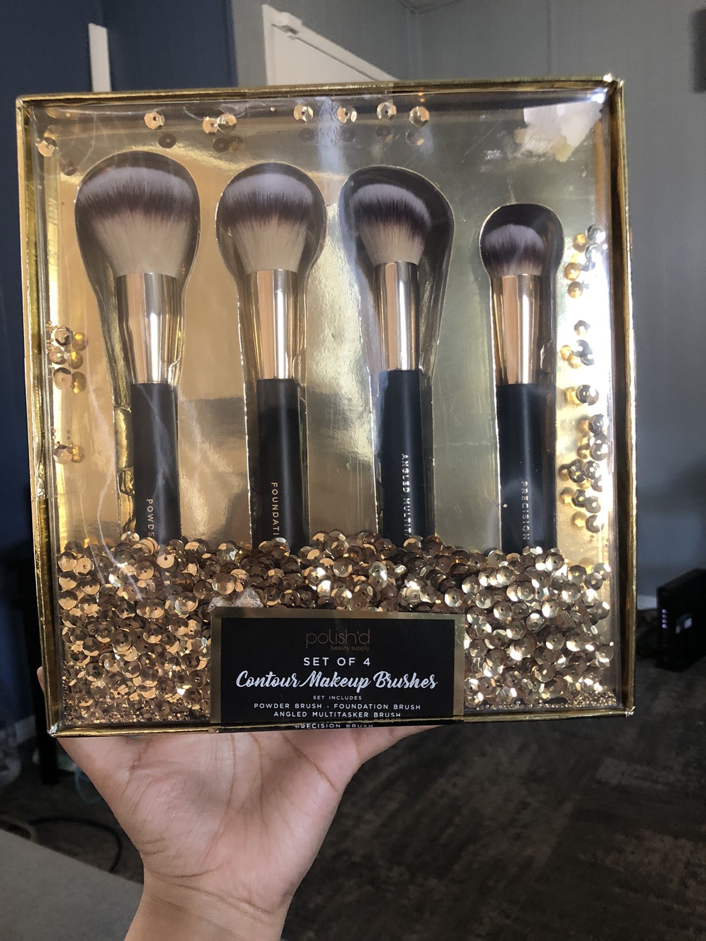 Set of 4 Contour Makeup Brushes
