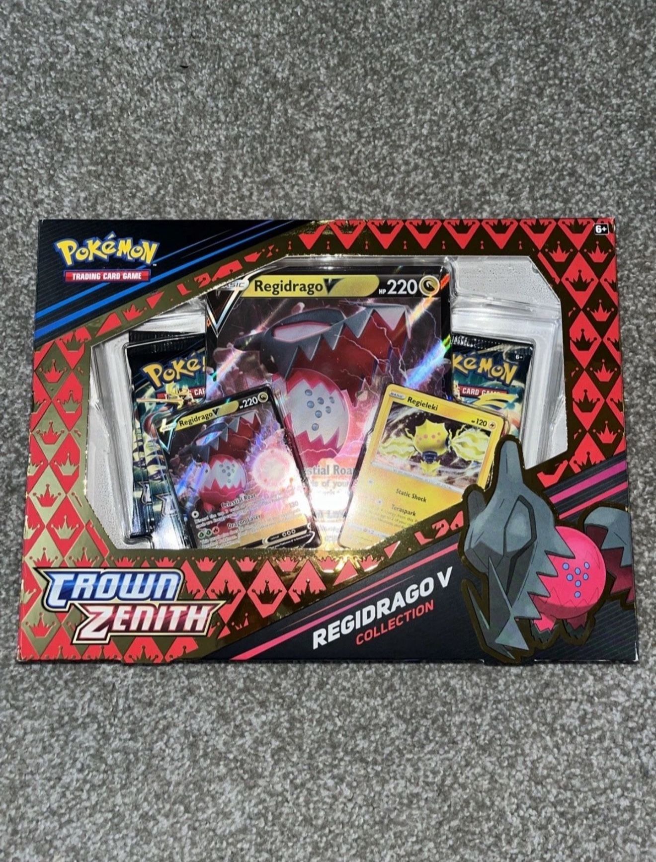 Pokemon TCG Cards - Crown Zenith Collection - Regidrago V Box Set