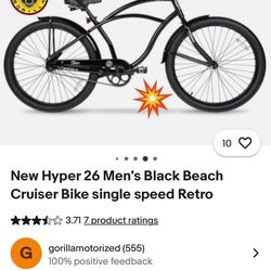 Men’s Black Beach Crusier