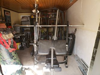 Bench and weights for sale