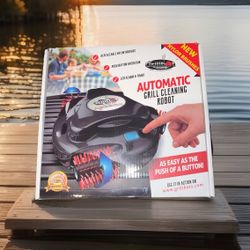 Brand New GRILLBOT Automatic Grill Cleaning Robot Rotating Brass Brushes Black