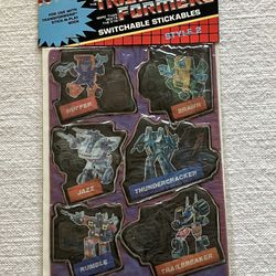 Transformers Fighter Pack 1984 Vintage Switchable Stickable Stickers Style 2