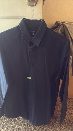 camiza de hombre azul marina size M$15