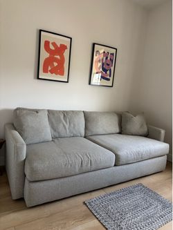 Noah City Furniture Grey Fabric Sofa / Couch