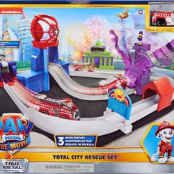 Paw Patrol True Metal Total City Rescue Movie Track Playsets