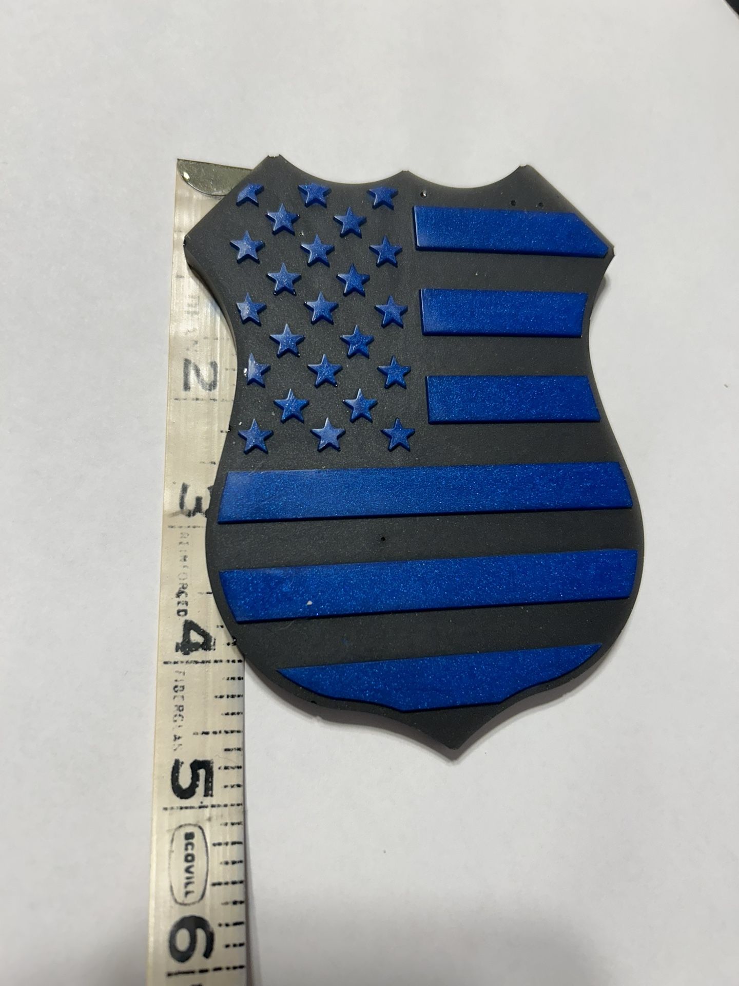 Back The Blue Police Badge