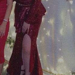 Burgundy Dress