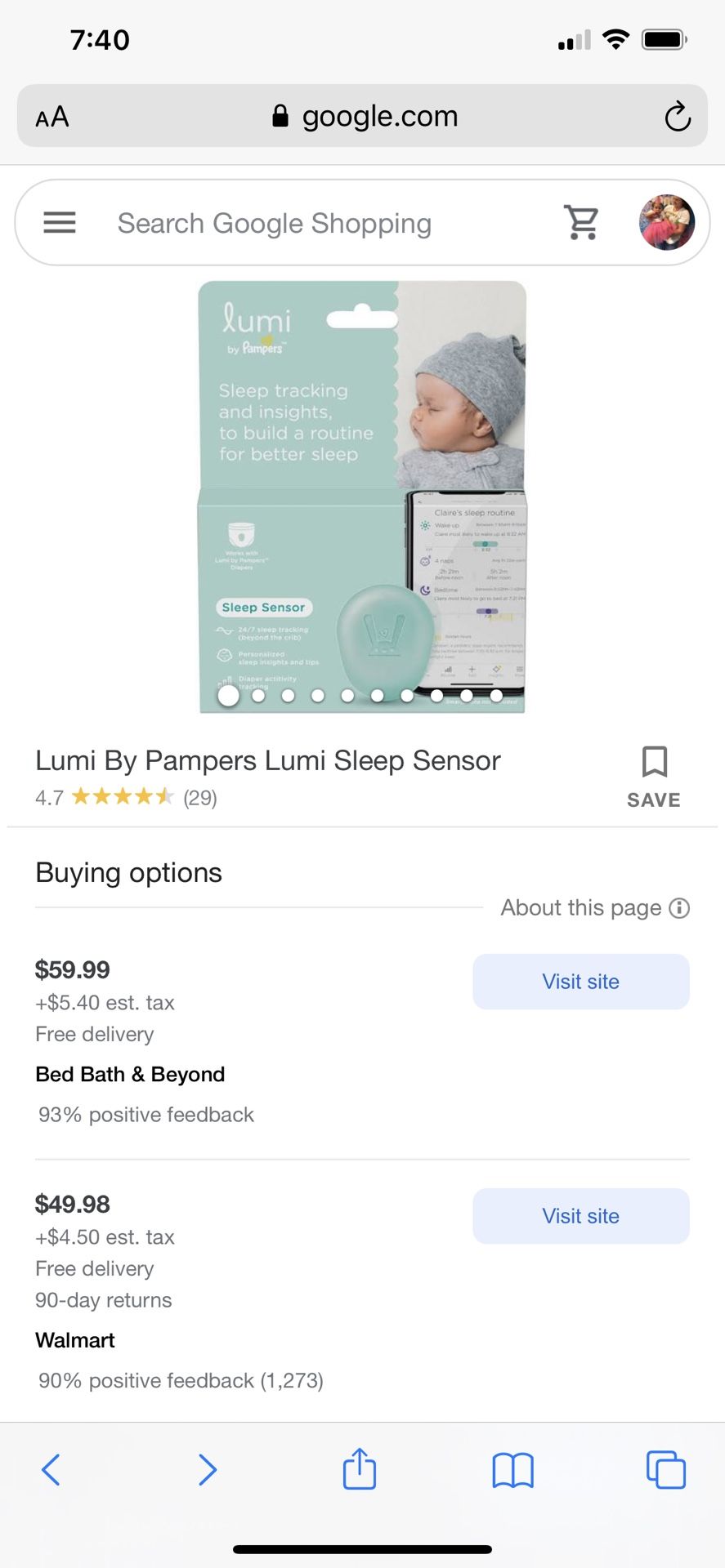 Pampers Lumi Sleep Tracker