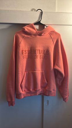 Fear of God Essentials Hoodie Coral
