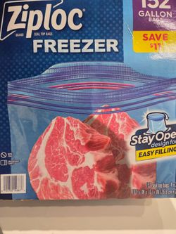 Ziploc Gallon Freezer Bags – 152 Count – New/Unused