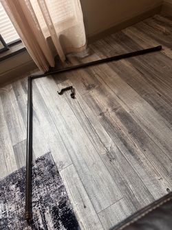 Dark Bronze Curtain Rod with Bracket - OBO