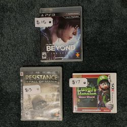 PS3 Games and 3DS Game
