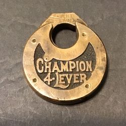 Vintage 1800s Brass Industrial Lock