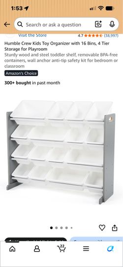 Toy organization storage