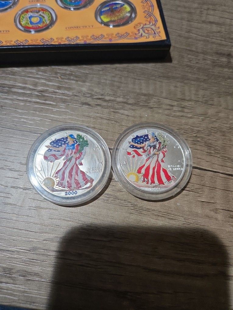 2000, 1999 American Silver Eagle Dollar
