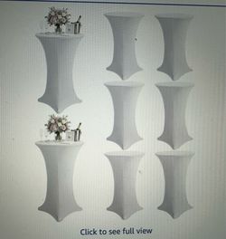 6 Cocktail High top table covers
