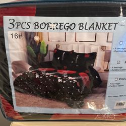 3pcs borrego blanket