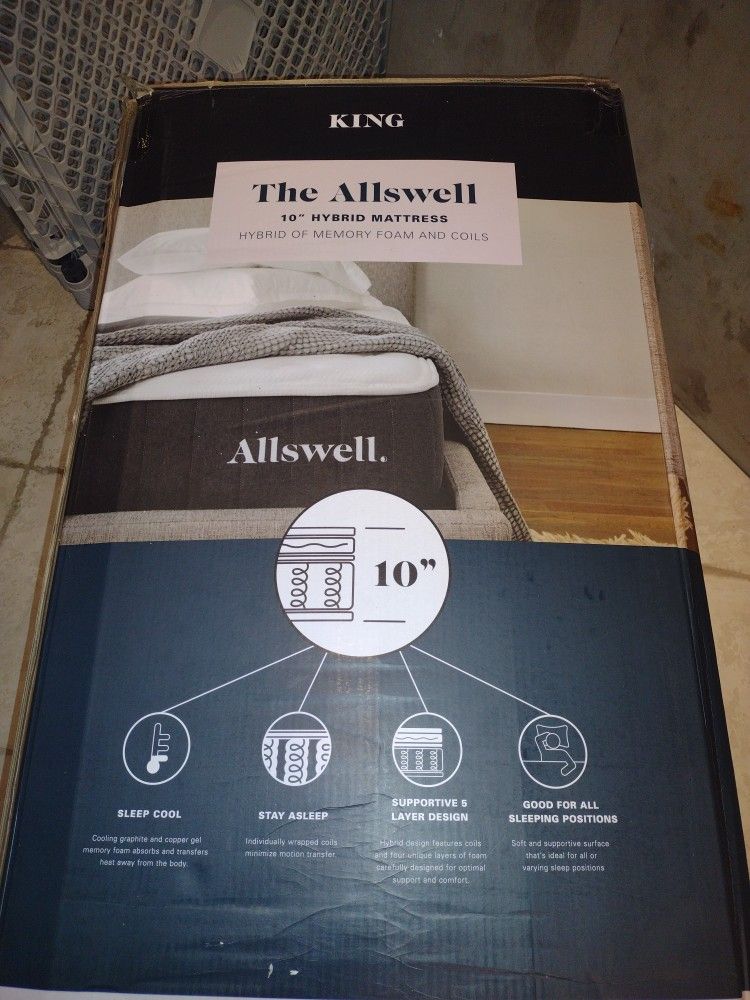New With box Allswell King Size Mattress