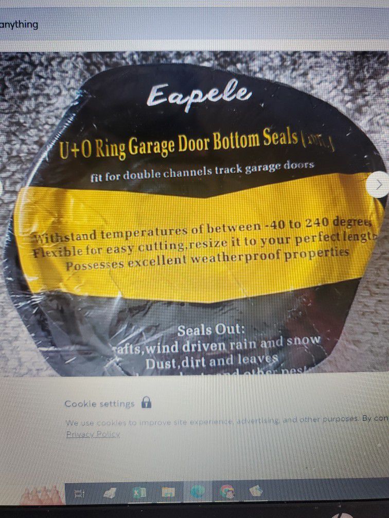 Eapele U+O Ring Garage Door Bottom Seal 10ft K5 HEAVY DUTY