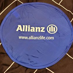 Flexible Throwing Disk With Carry Pouch. Allianz Branded