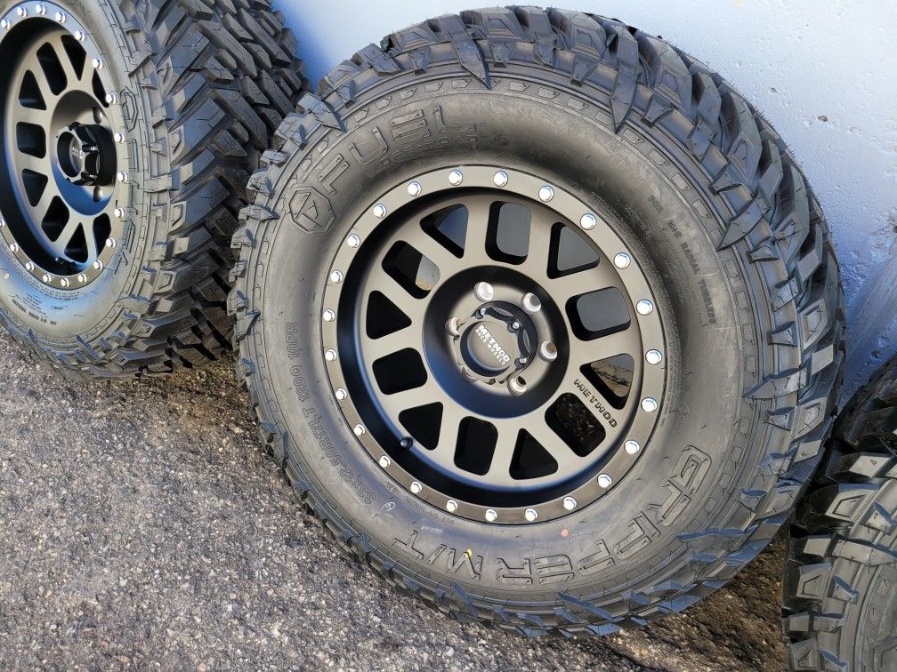 17" Inch Method wheels/rims 33x12.50R17 Fuel Gripper tires for Sale in