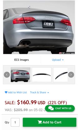 B8 A4 Duckbill Spoiler
