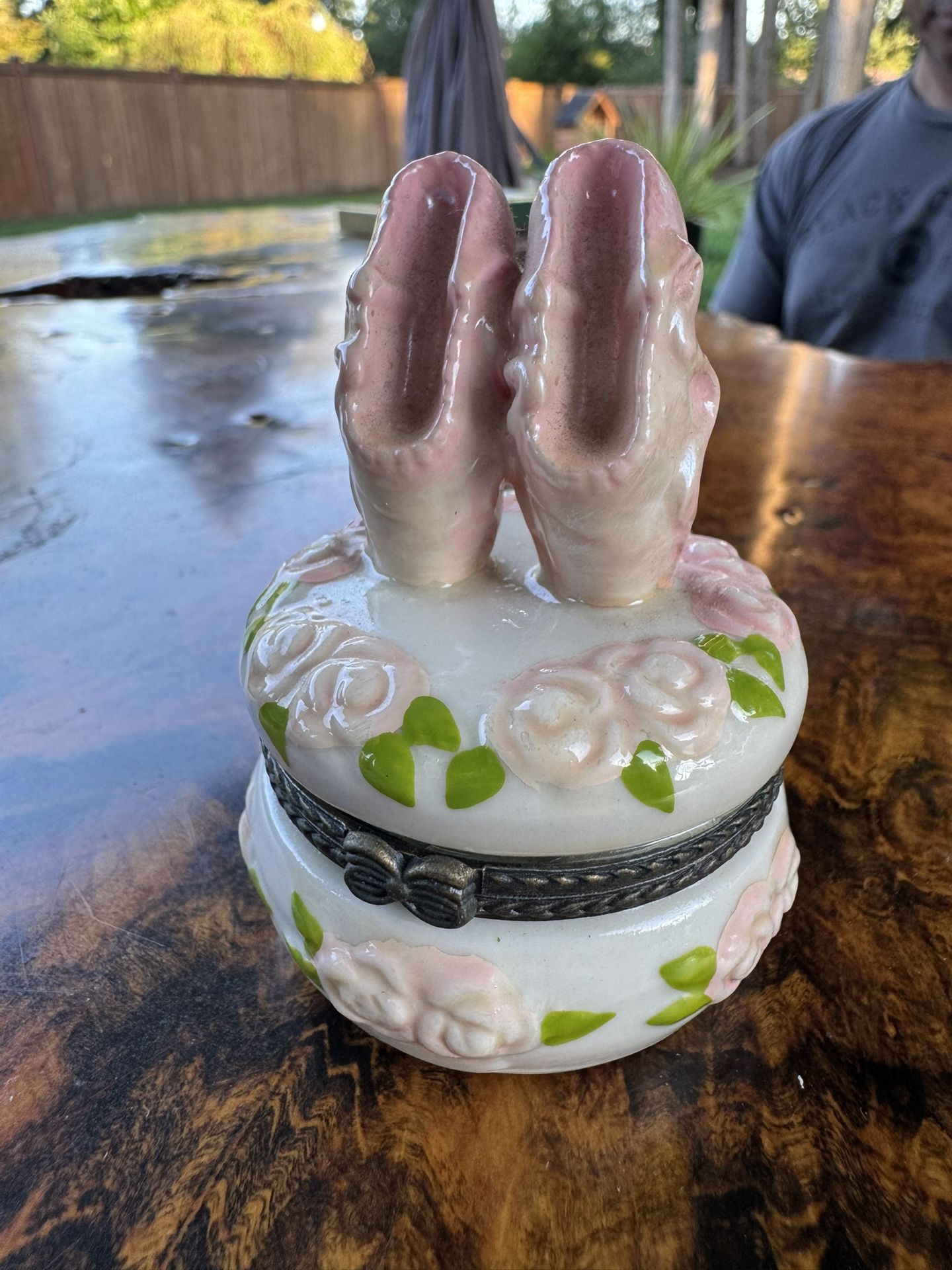Ballet Slipper Trinket Box With Tiny Slippers