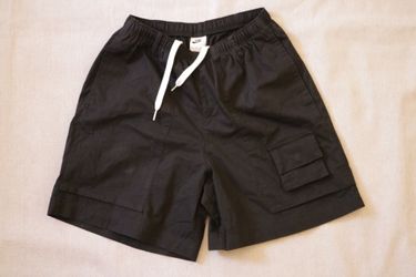 Nike Life Camp Shorts Men's XS Black Cargo Cotton Nylon Drawstring FN3216-010