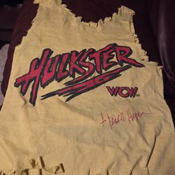 Autographed Hulk Hogan Vintage Shirt