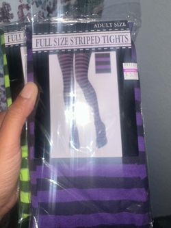 Purple stripes tights